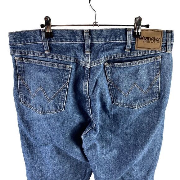Wrangler Straight Jeans 36x32 Men’s Blue Pre-Owned [#3520] - Picture 5 of 5